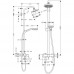 Душевая система Hansgrohe Croma 100 Showerpipe 27154000 160 мм